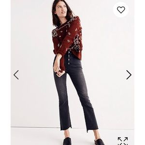 MADEWELL Cali Demi-Boot Jeans Asymmetrical Hem